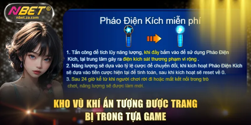 Kho vũ khí ấn tượng được trang bị trong tựa game