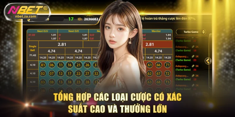 Tổng hợp các loại cược có xác suất cao và thưởng lớn